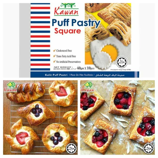 Kawan Puff Pastry Block 400g Halal