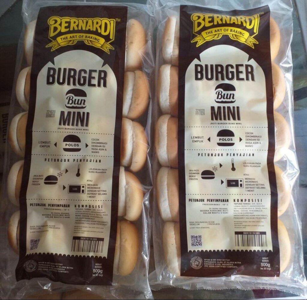 Roti Burger Kid Bernardi isi 20 Halal