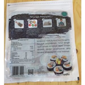 Sushi Nori Sheet Gold 10 Lembar Sushi Roasted Rumput Laut Halal MUI